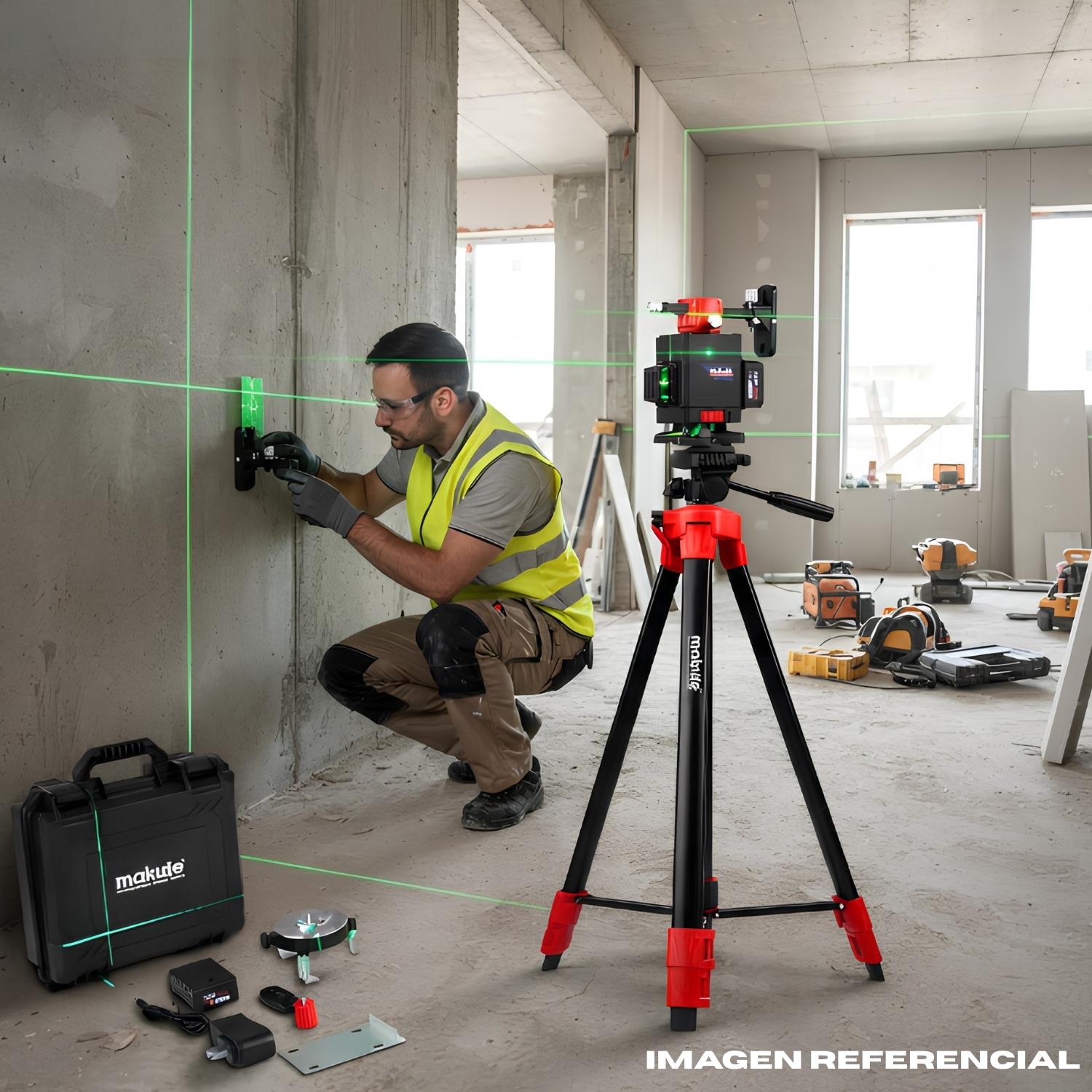 NIVEL LASER 16 LINEAS CON TRIPODE 20V Y MALETIN MAKUTE - 3