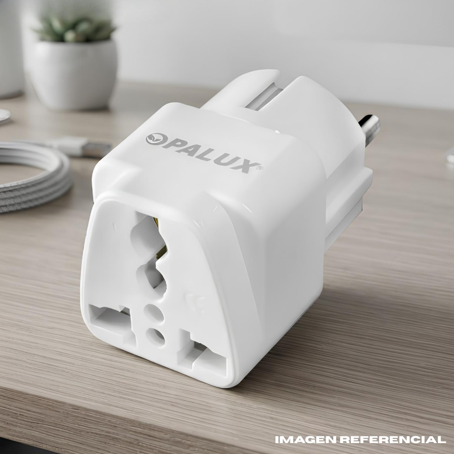 ADAPTADOR ENCHUFE MULTIPLE REDONDO OPALUX - 2