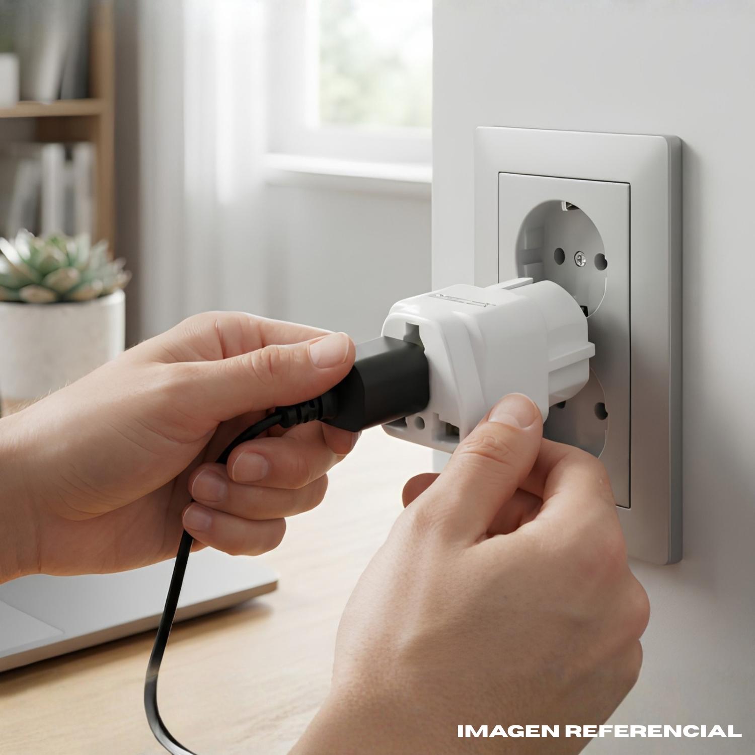 ADAPTADOR ENCHUFE MULTIPLE REDONDO OPALUX - 3