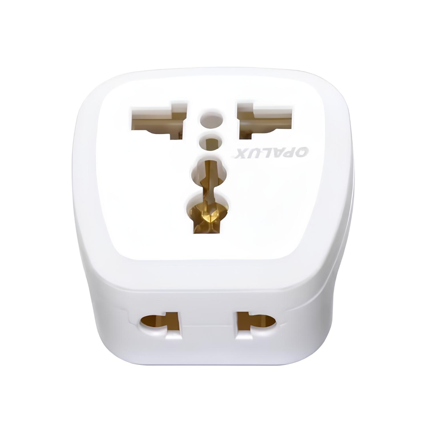 ADAPTADOR UNIVERSAL CON ENCHUFE REDONDO OPALUX - 6