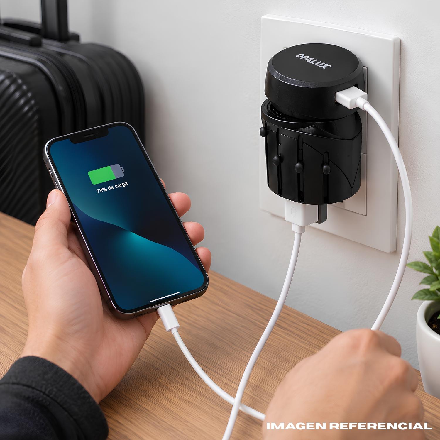 ADAPTADOR UNIVERSAL DE VIAJE + USB 1000W OPALUX - 3