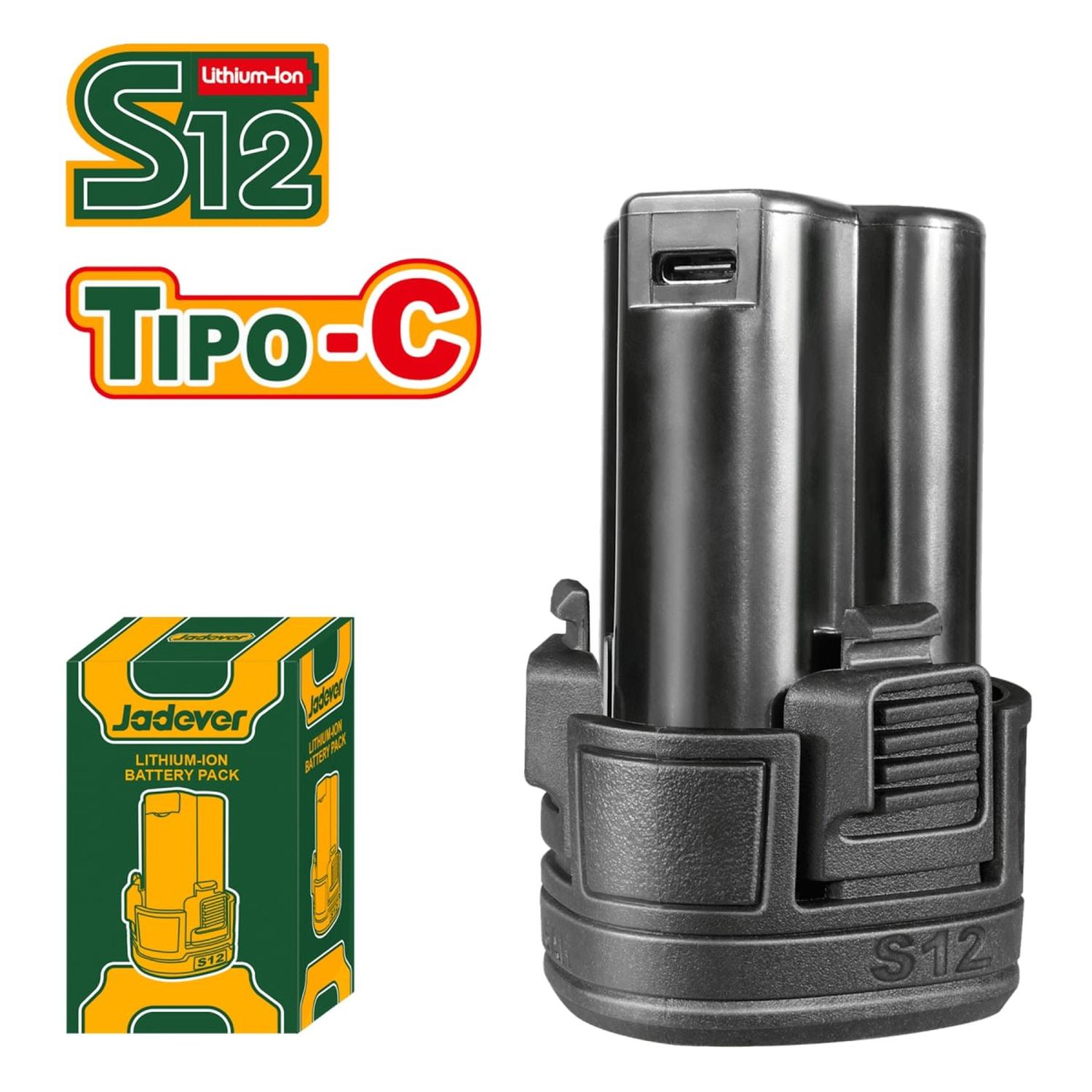 VENTILADOR 7' 12V + BATERIA + CABLE TIPO C JADEVER - 6