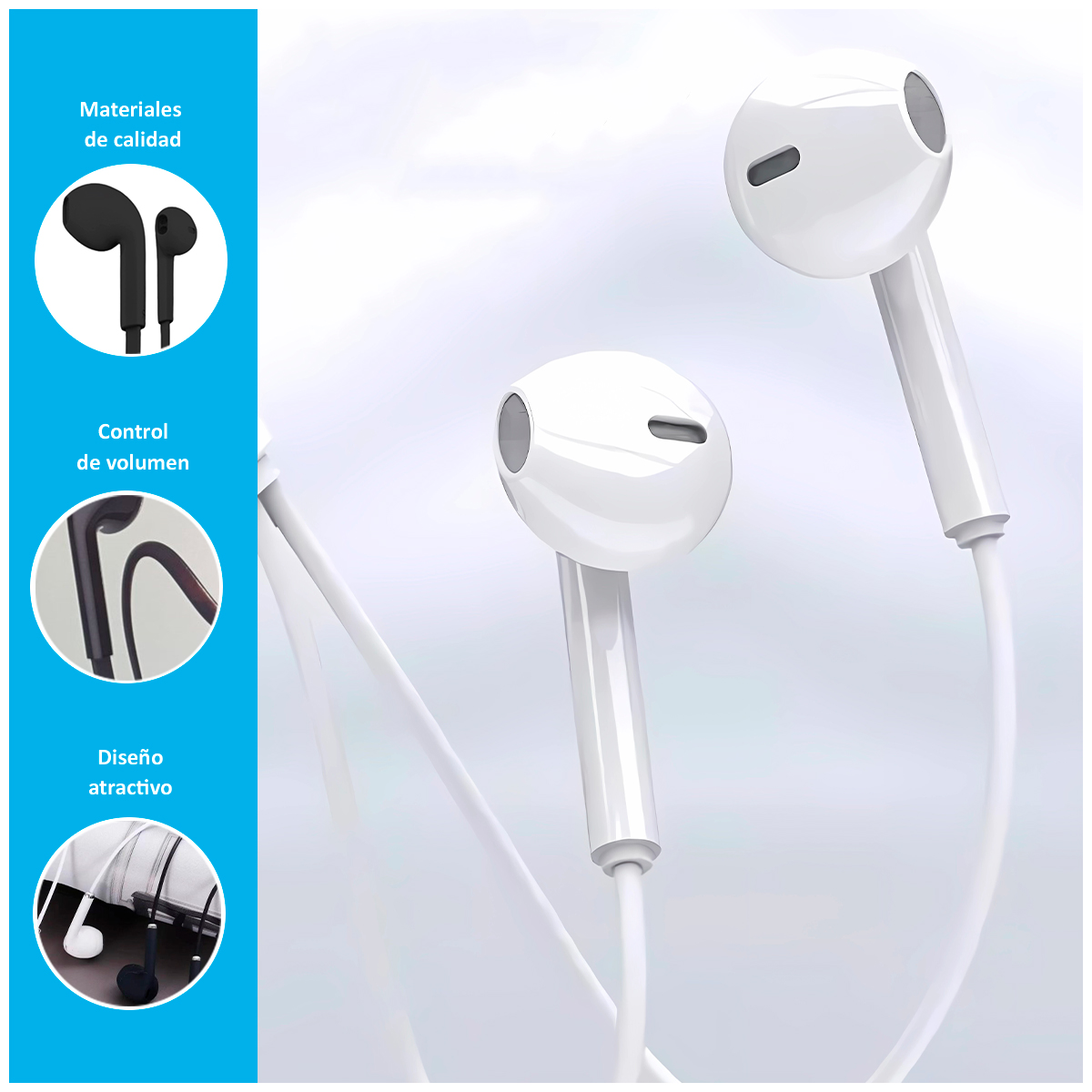 AUDÍFONOS EARPHONE SE387A CON CABLE MICRÓFONO - 2