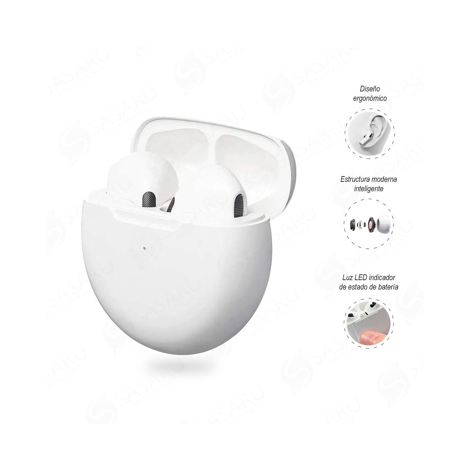AUDÍFONOS INALÁMBRICOS PRO 6 CON BLUETOOTH 5.1 - 1