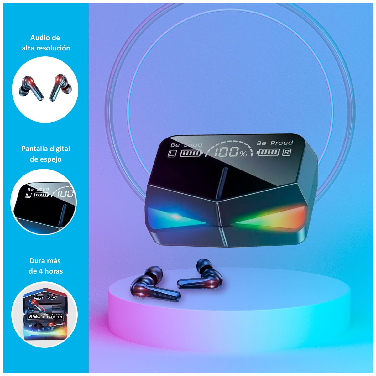 AUDÍFONOS INALÁMBRICOS M28 GAMER CON BLUETOOTH 5.1 - 2