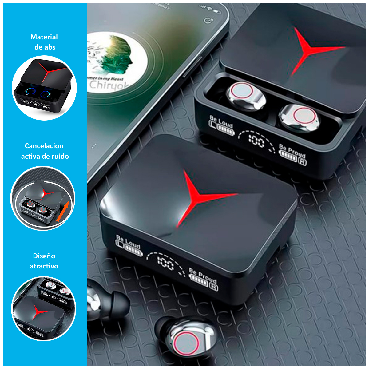 AUDÍFONOS GAMER INALÁMBRICOS M90 CON BLUETOOTH 5.0 - 2