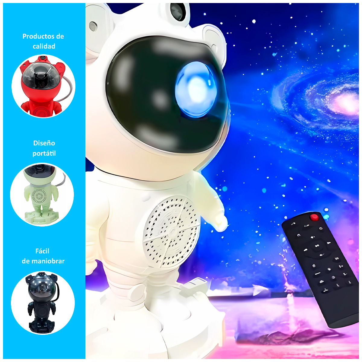 PROYECTOR DE LUZ ASTRONAUTA AJUSTABLE 360° - 2