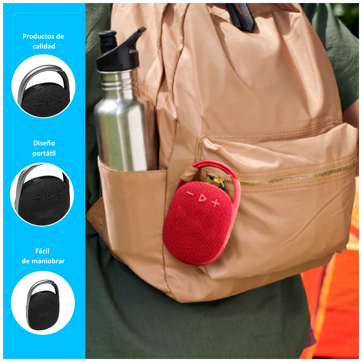PARLANTE BLUETOOTH PORTÁTIL CLIP 5 - 2