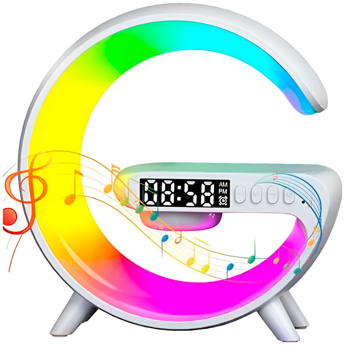 PARLANTE PORTÁTIL BLUETOOTH RGB Y CARGADOR - 1