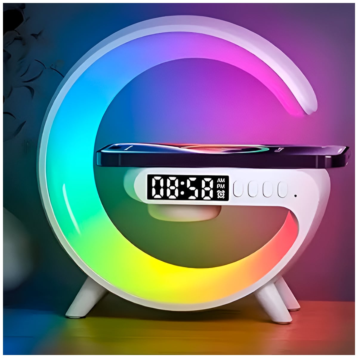 PARLANTE PORTÁTIL BLUETOOTH RGB Y CARGADOR - 3