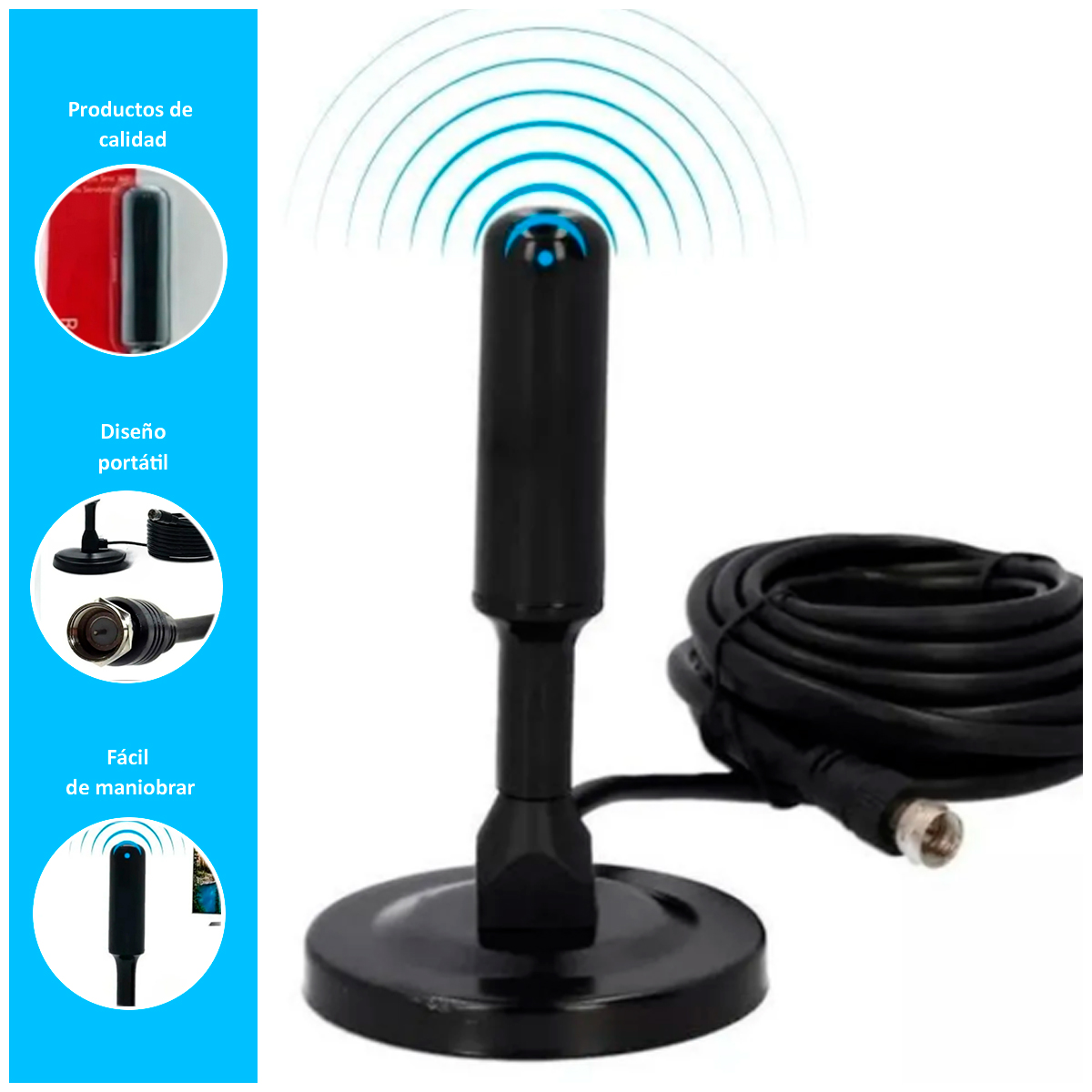 ANTENA DIGITAL PARA TV - HDTV INTERNA EXTERNA - 2