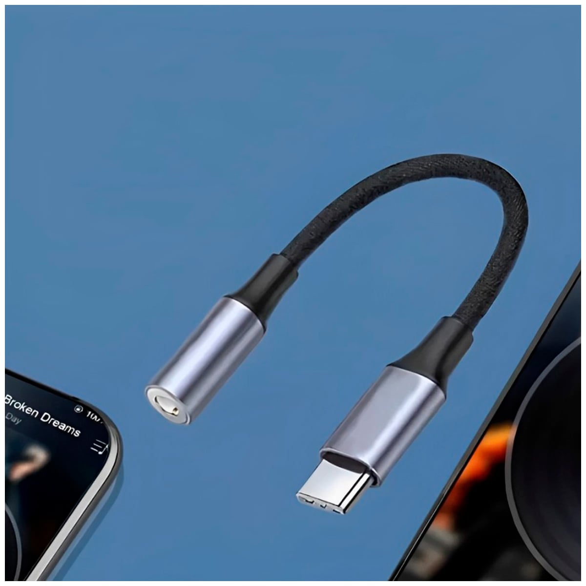 CABLE BC-028T CON ADAPTADOR DE AUDIO A USB-C DE 35MM - 3