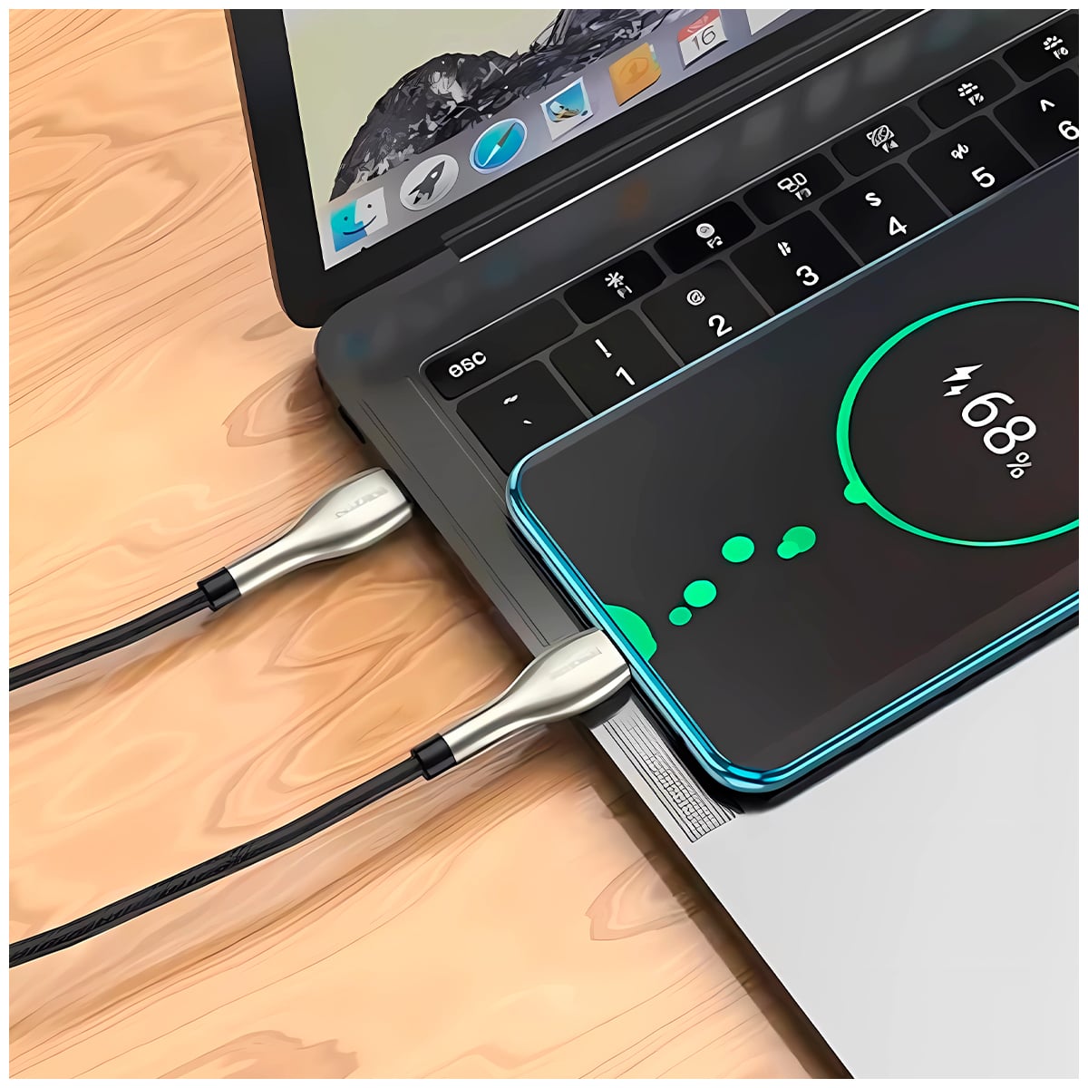 CABLE BC-017T CON ENTRADA USB-C A USB-C DE 120CM - 3
