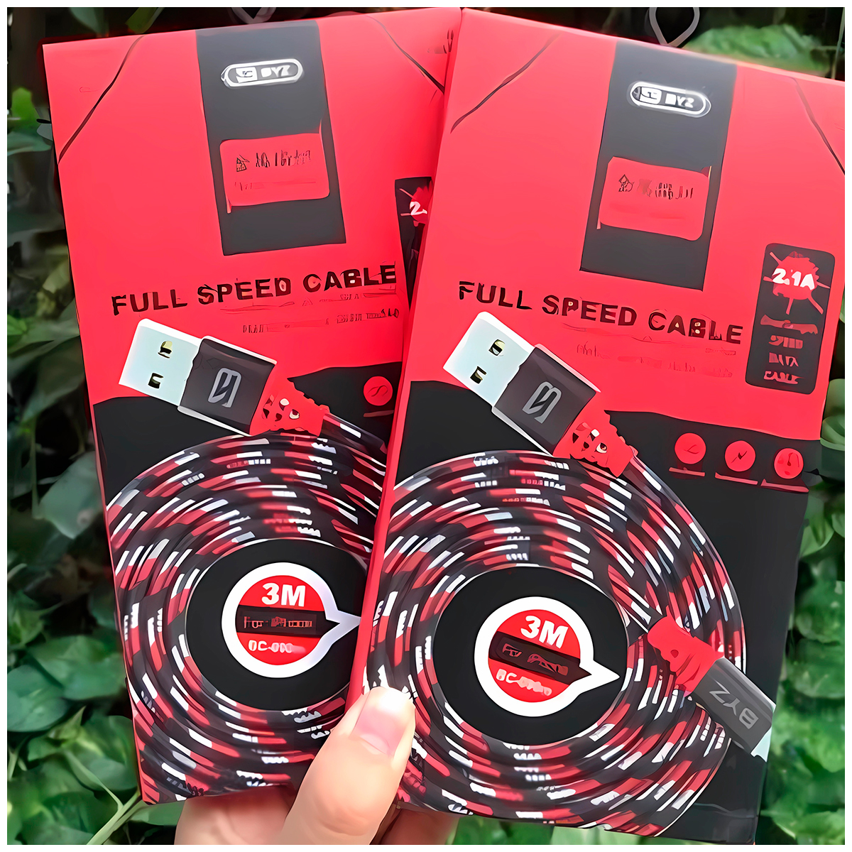 CABLE CARGA RÁPIDA BC-090T CON ENTRADA USB-C DE 3M - 3