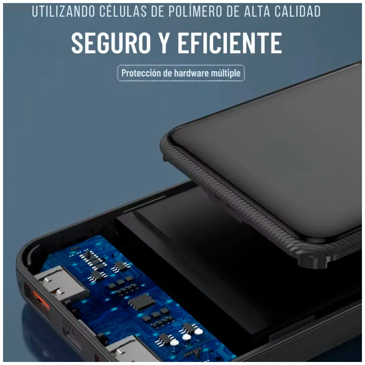 POWER BANK 40000 MAH CARGA RÁPIDA CON CABLES INTEGRADOS - 3