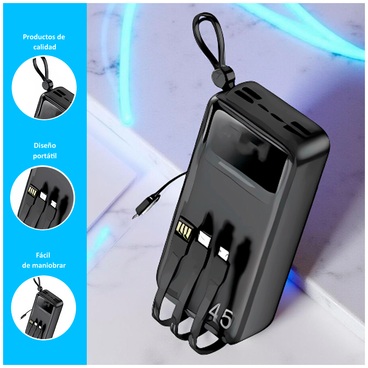 POWER BANK 45000 MAH DE-2010 - 2