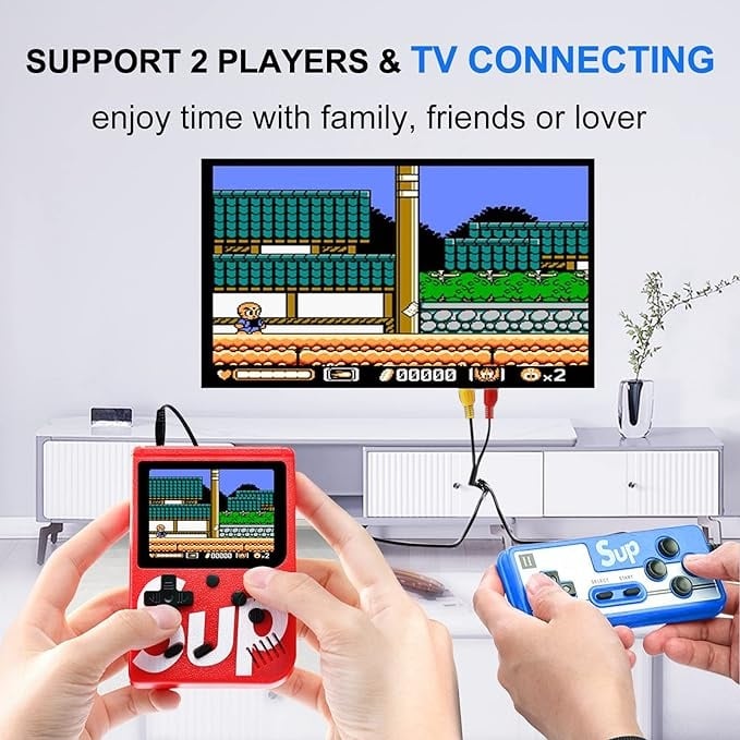 MINI CONSOLA DE 400 VIDEOJUEGOS PORTÁTIL + MANDO - 3