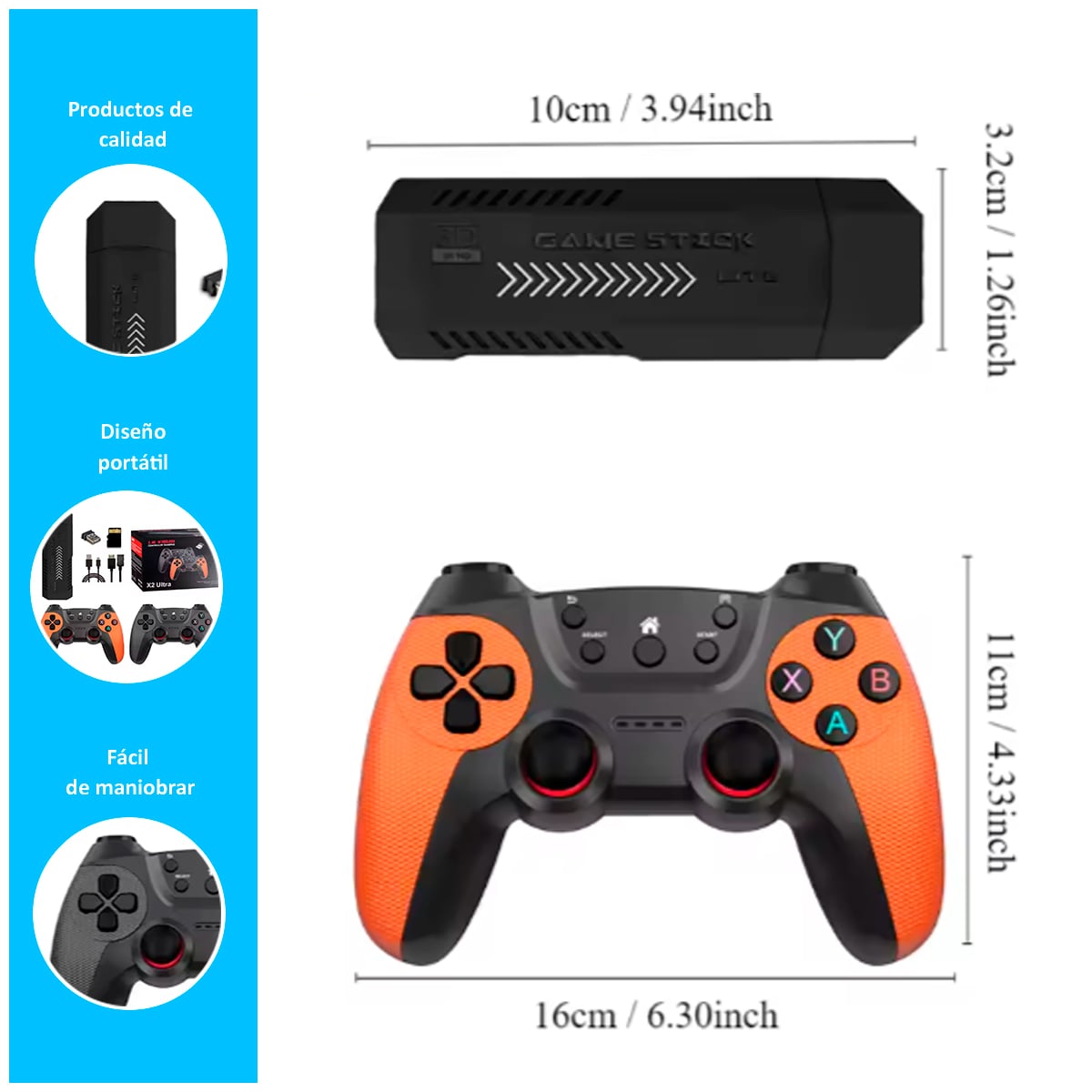 CONSOLA GAMESTICK X2 ULTRA DE 128GB - 2
