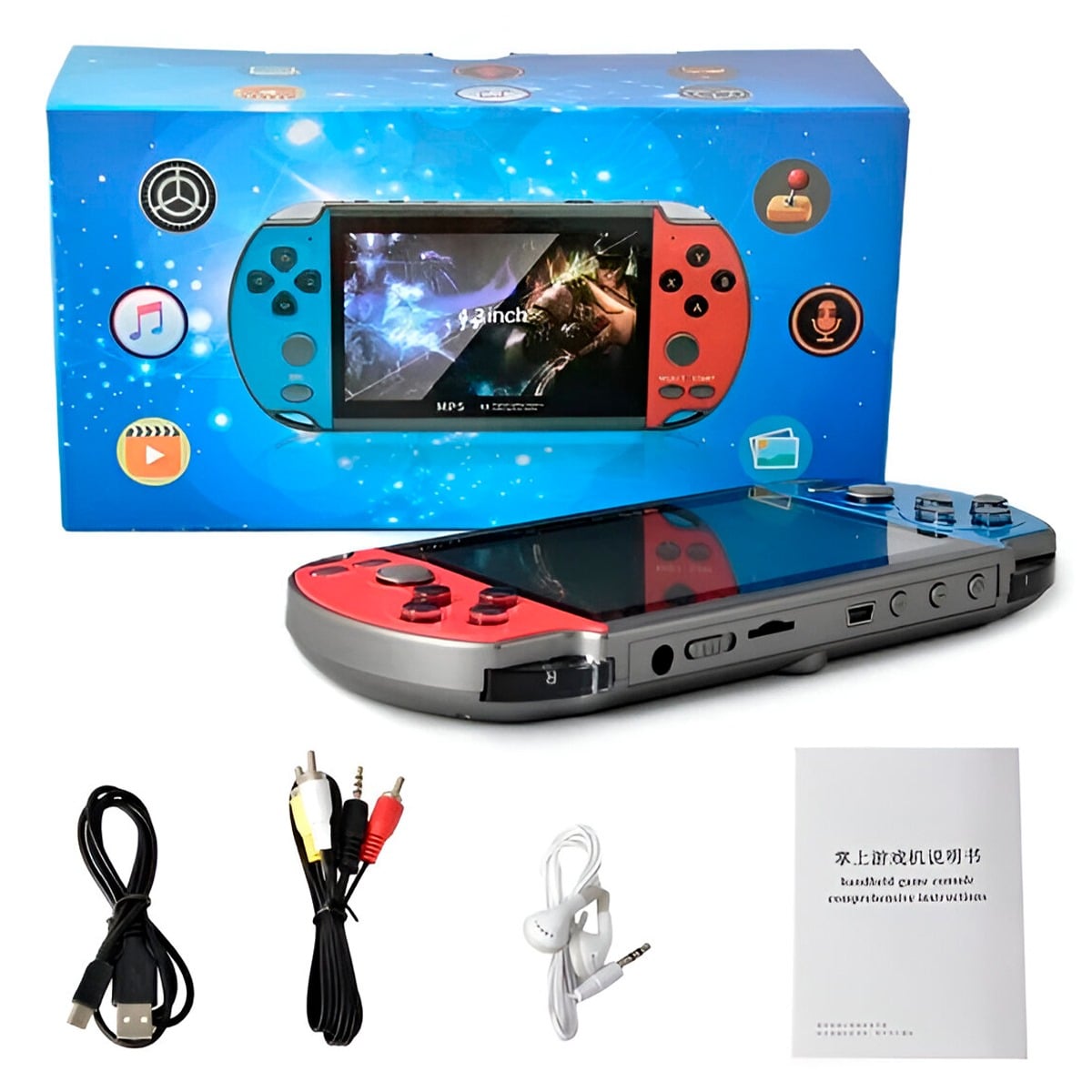 CONSOLA DE VIDEOJUEGOS MP5 CONTROLADOR Y SALIDA DE TV - 3