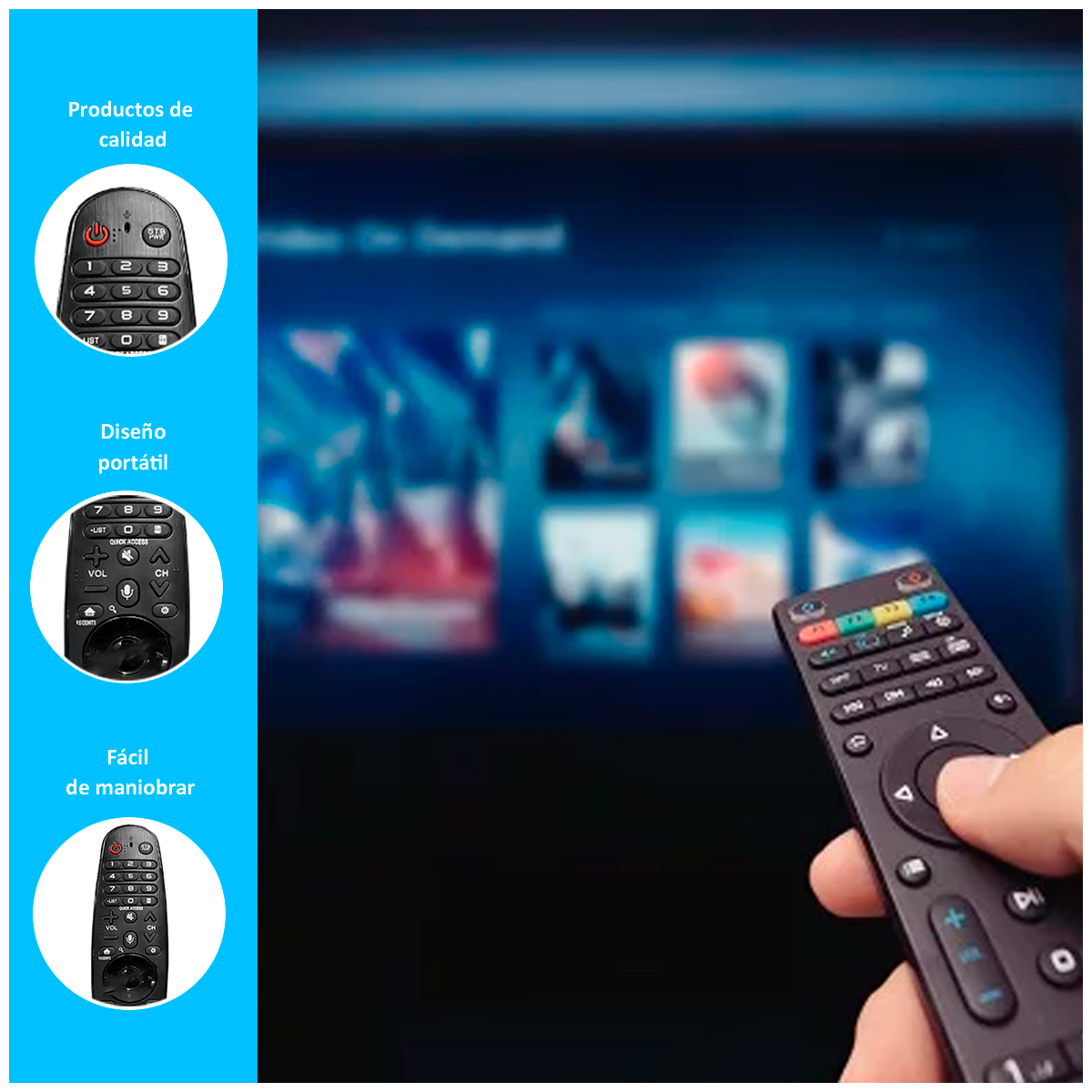 CONTROL REMOTO UNIVERSAL PARA TV LED LCD SMART TV FÁCIL CONFIGURACIÓN - 2