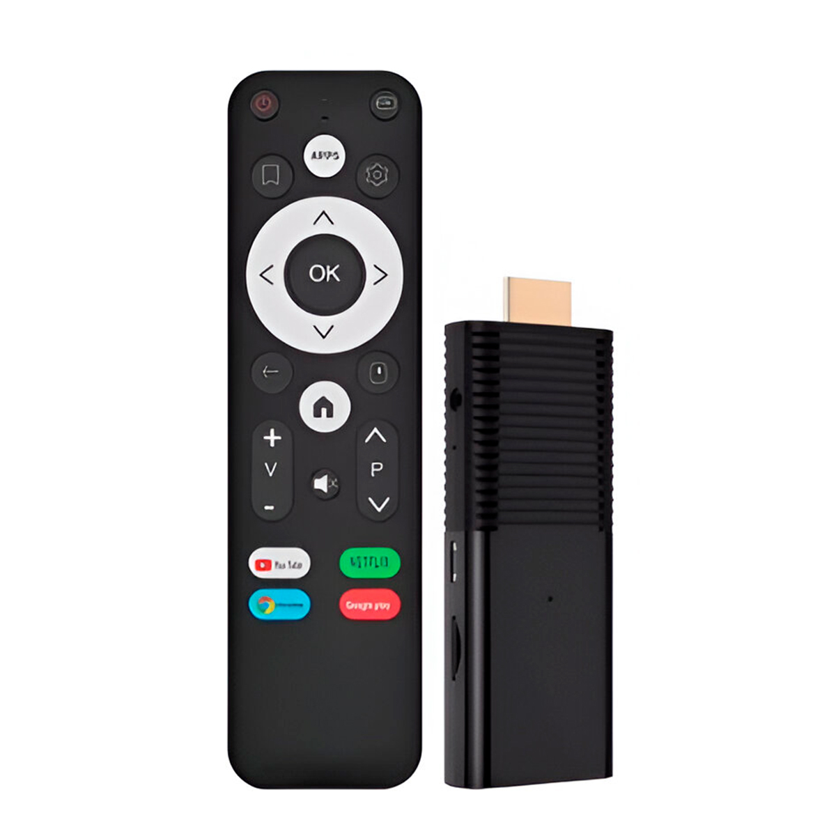 SMART TV STICK 4K ANDROID CON WIFI Y ASISTENTE DE VOZ CONVIERTE TU TV EN SMART - 1