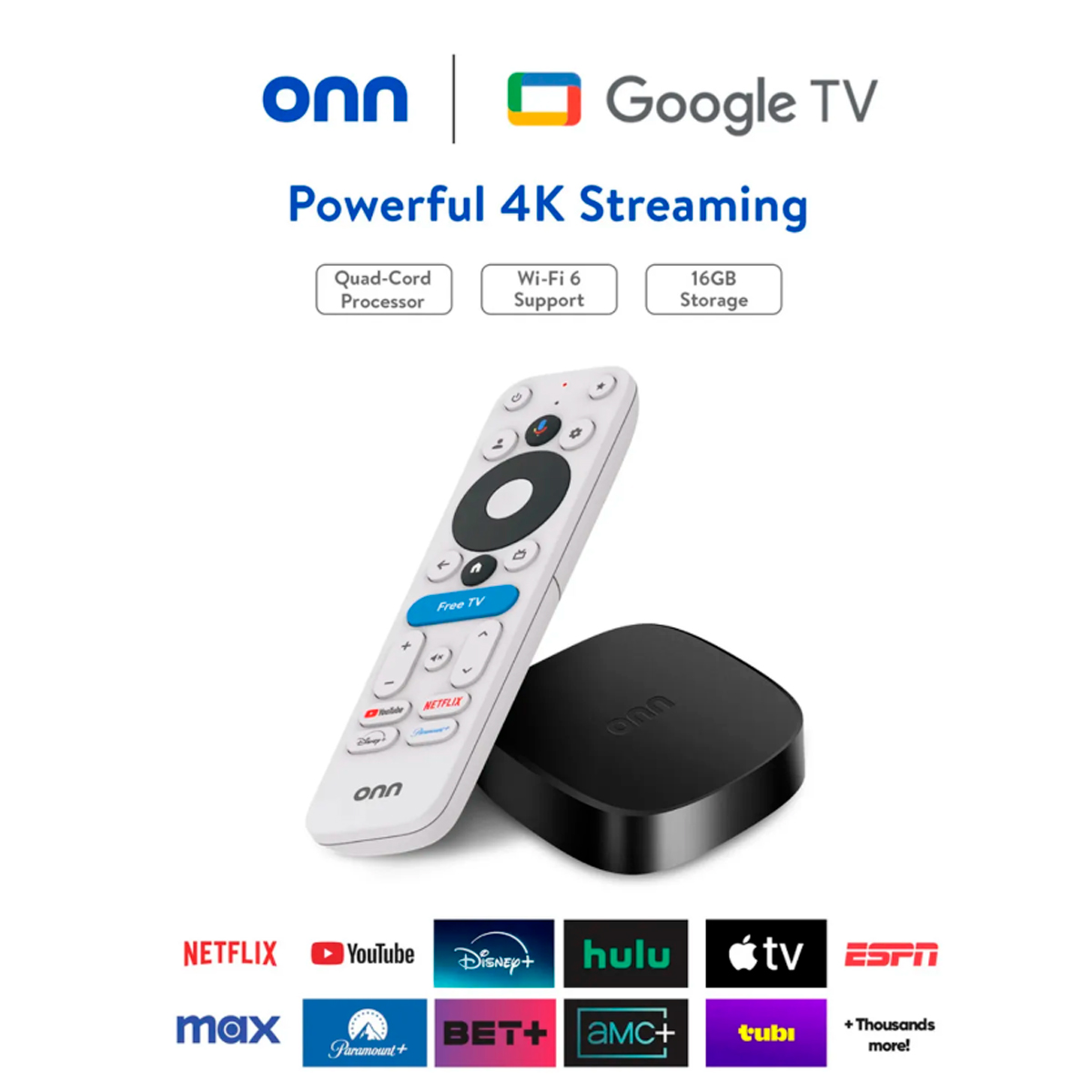 TV BOX 4K CON GOOGLE TV 2GB RAM 16GB STREAMING UHD CON CONTROL POR VOZ - 3