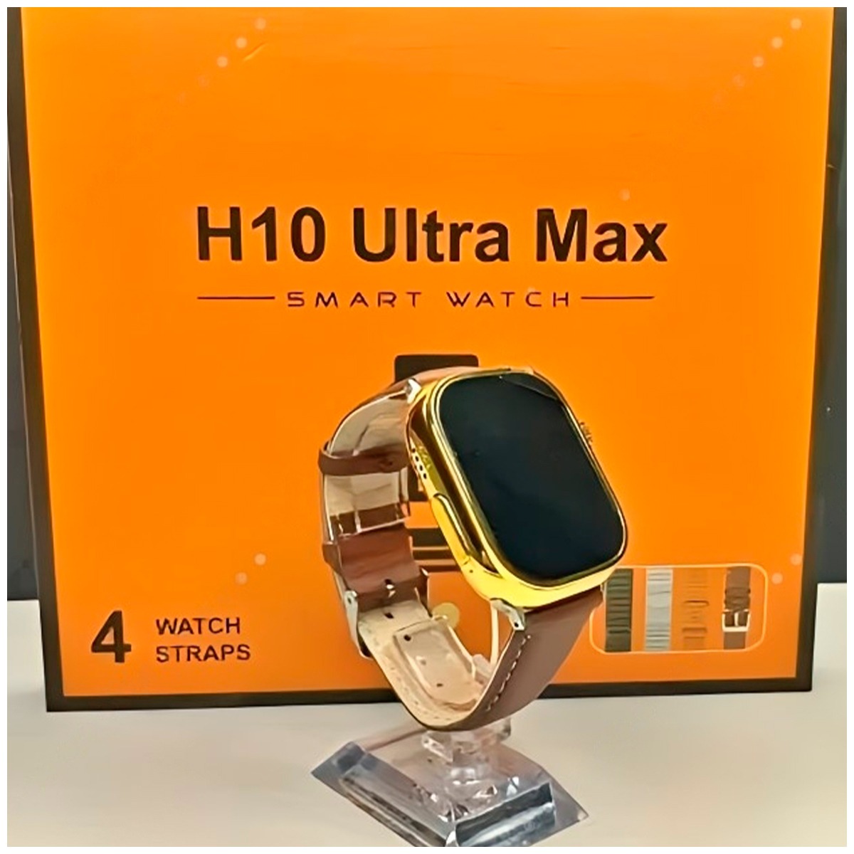 SMARTWATCH H10 ULTRA MAX CON CARGADOR INALÁMBRICO Y 4 CORREAS - 3