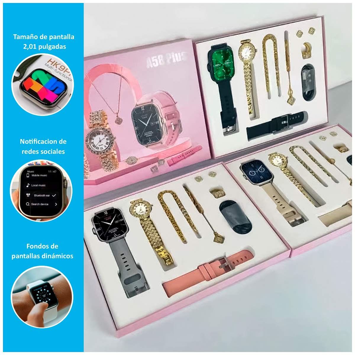 SMARTWATCH A58 PLUS CON PANTALLA TFT - 2