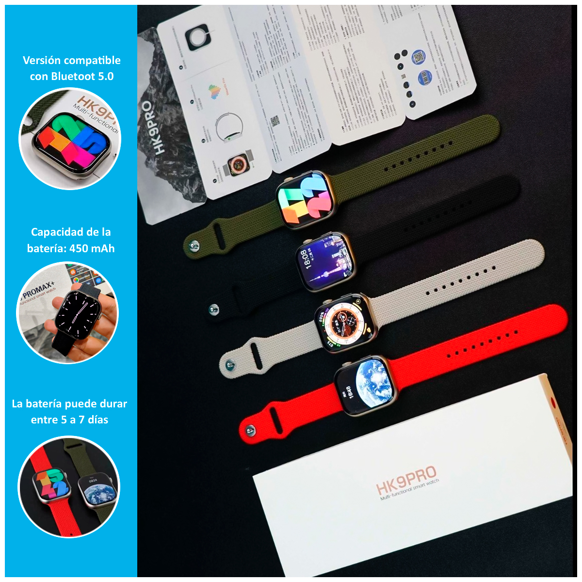 SMARTWATCH HK9 PRO MAX CON PANTALLA AMOLED - 2