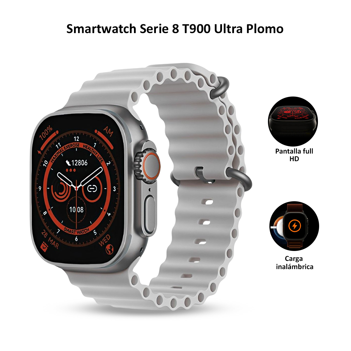 SMARTWATCH T900 ULTRA CON PANTALLA OLED - 1