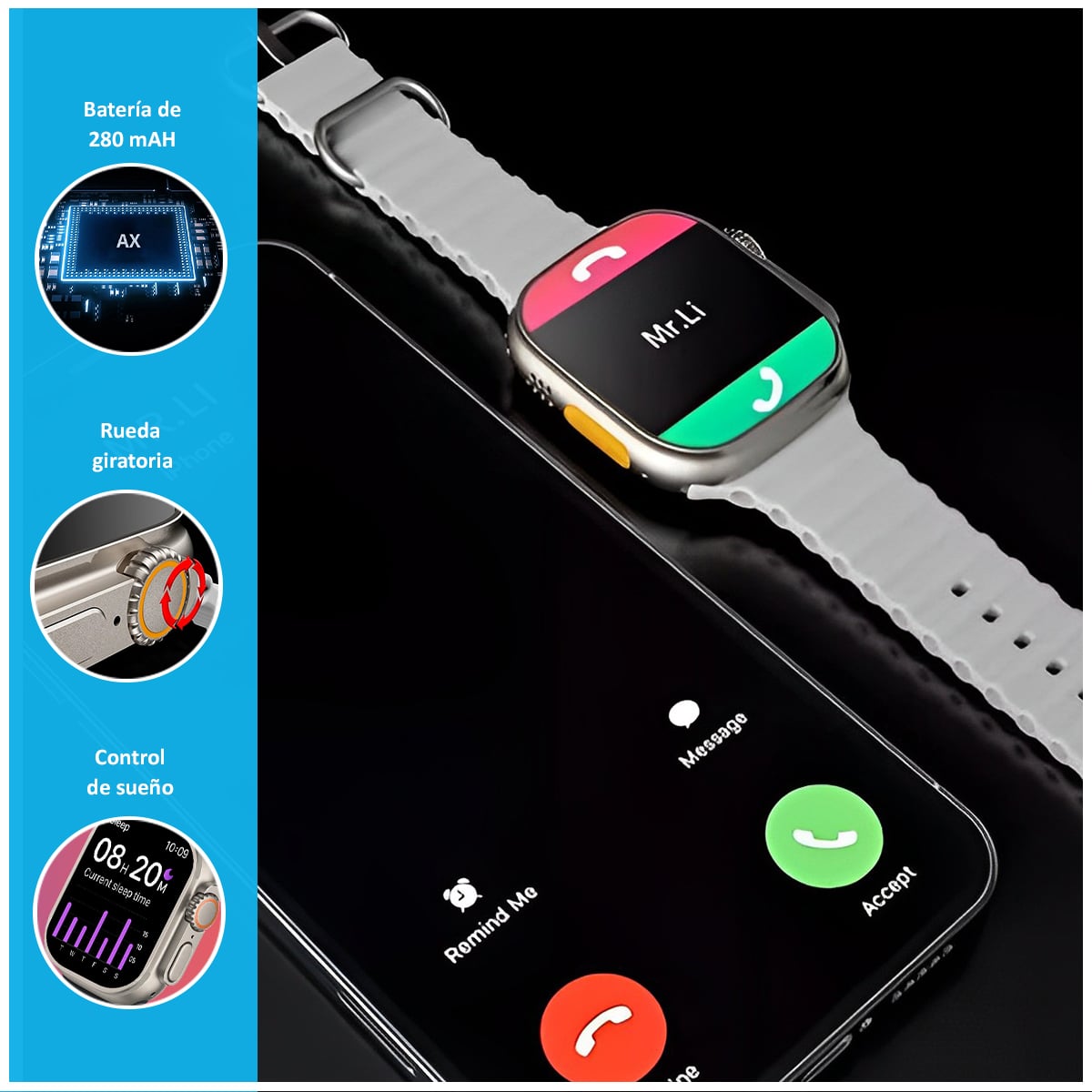 SMARTWATCH T900 ULTRA CON PANTALLA OLED - 2