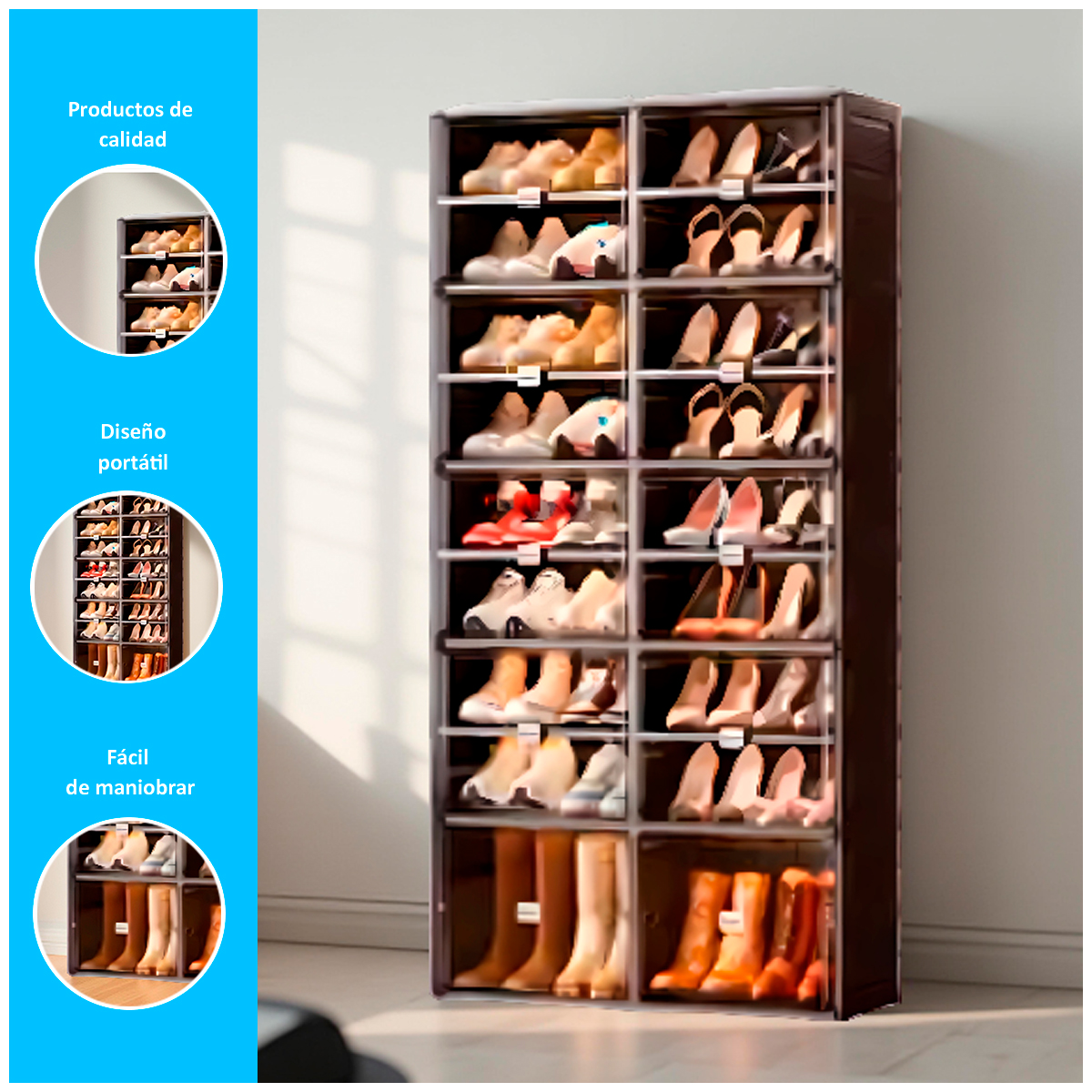 ZAPATERO PLEGABLE PREMIUM DE 172CM - 2