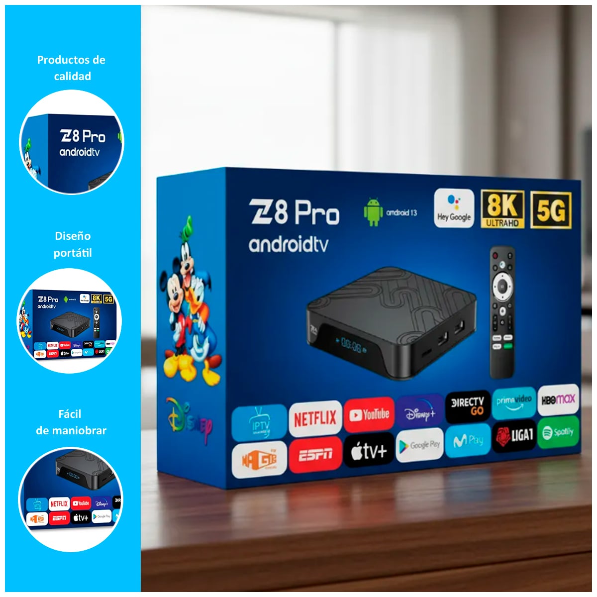 TV BOX Z8 PRO 8K ULTRA HD - DISPOSITIVO STREAMING - 2