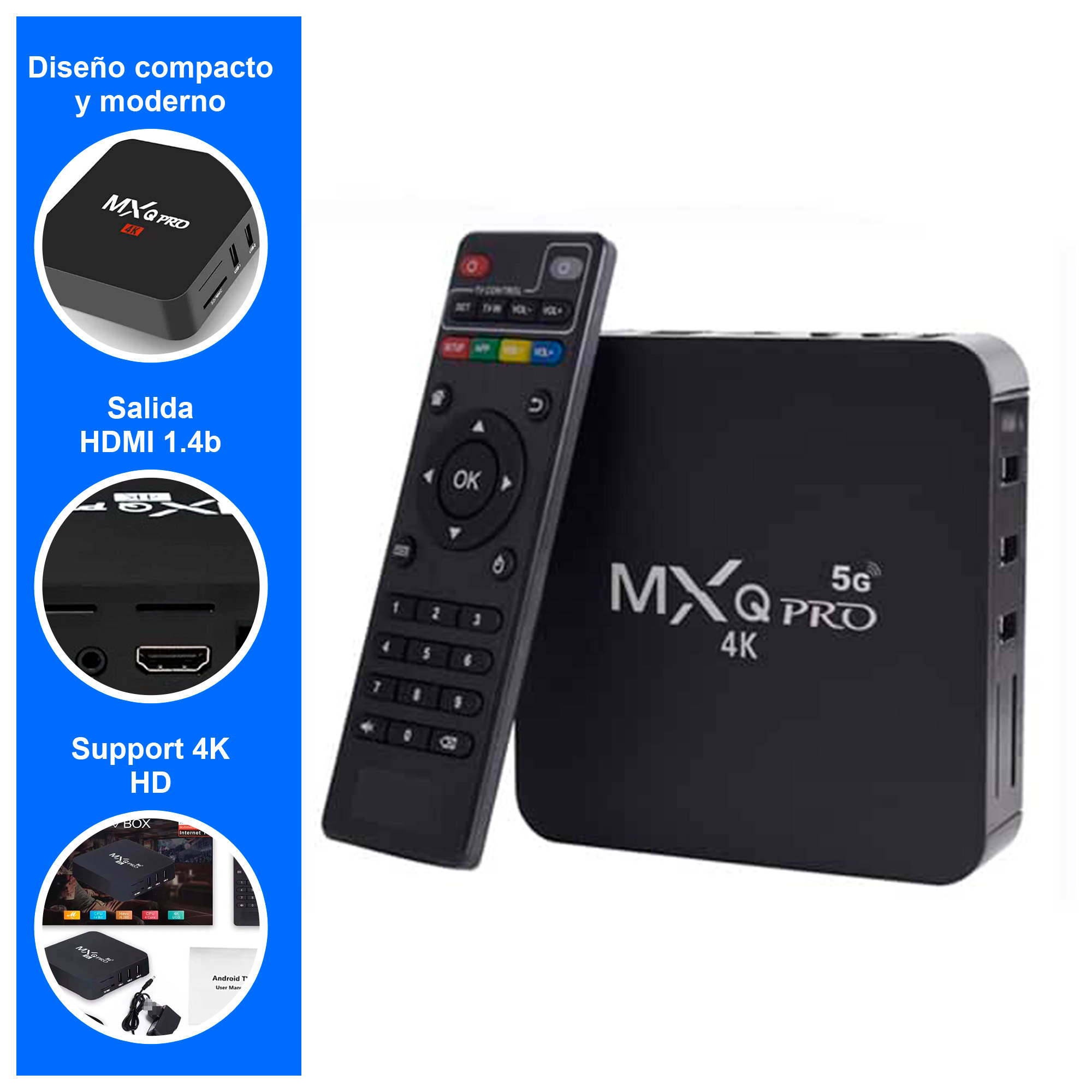 MXQ PRO 4K ANDROID TV BOX 1GB/8GB WIFI DUAL - 2