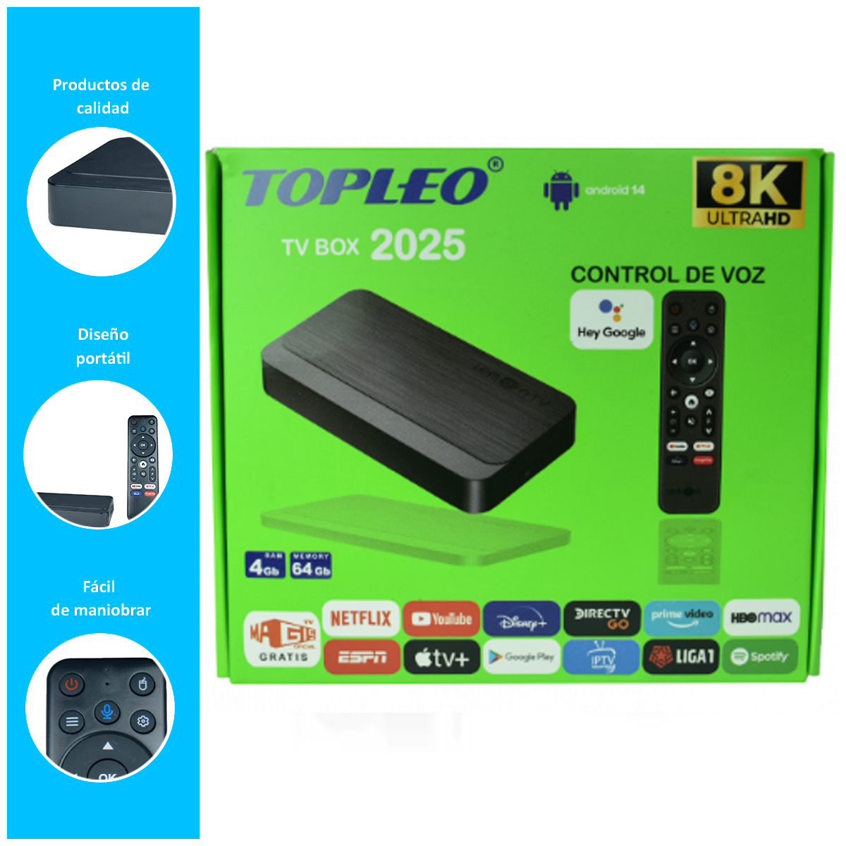 TV BOX TOPLEO 2025 DE ALTA RESOLUCIÓN - 2
