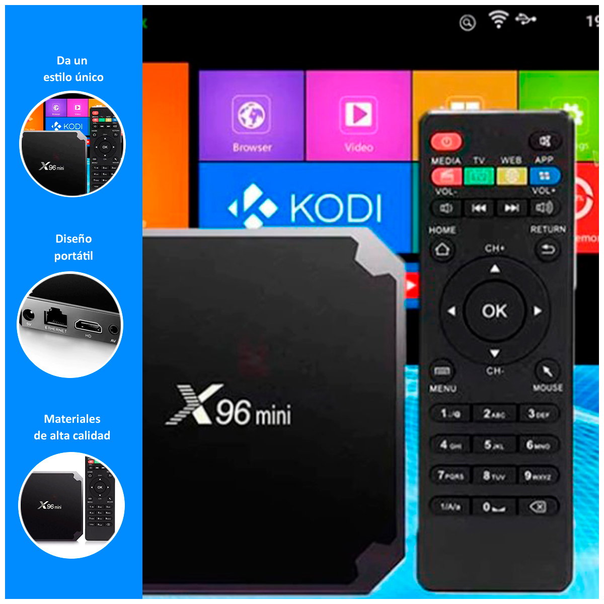 DISPOSITIVO DE TV INTELIGENTE X96 MAX PLUS 4K CON 64GB - 2