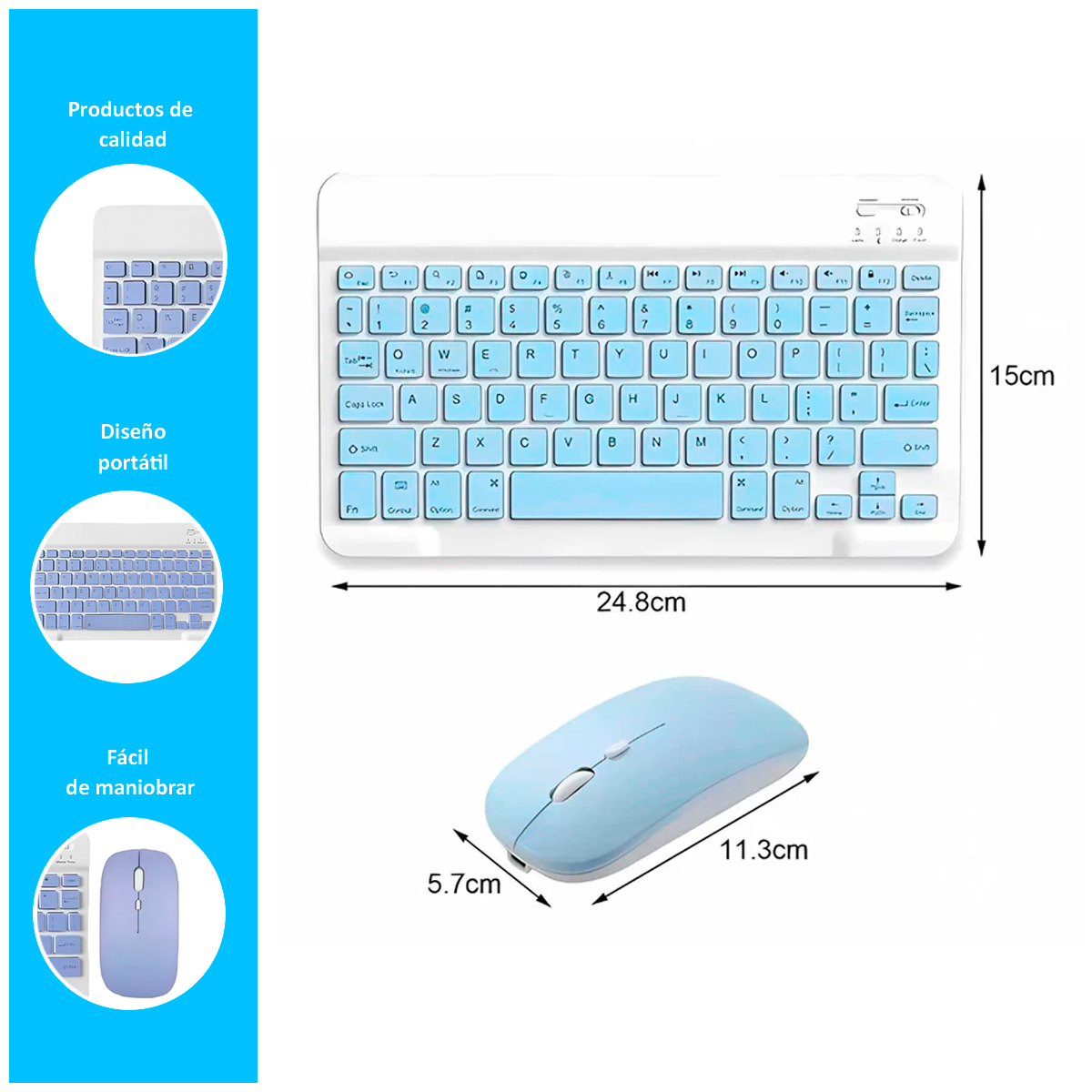 TECLADO MOUSE SUPER DELGADO INALÁMBRICO - 2