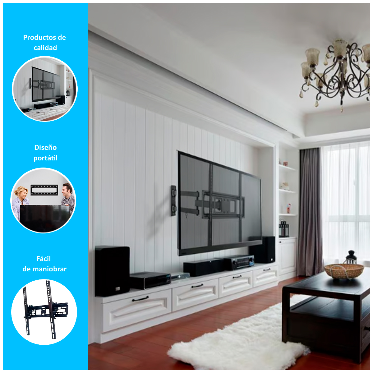 RACK DE TV PARED 32 - 55 PLG - 2
