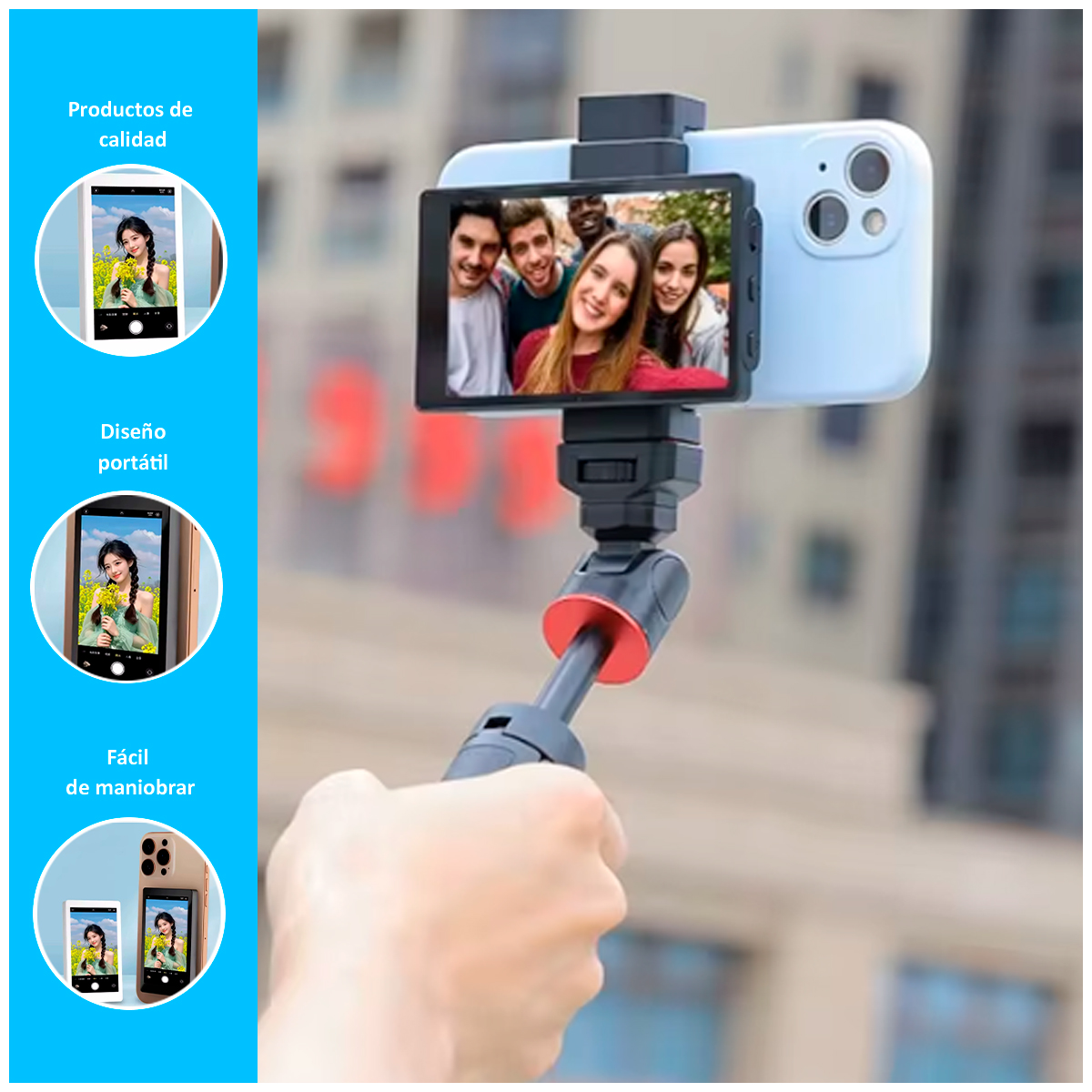 PANTALLA DE MONITOR DE SELFIE VLOG PARA CELULARES - 2