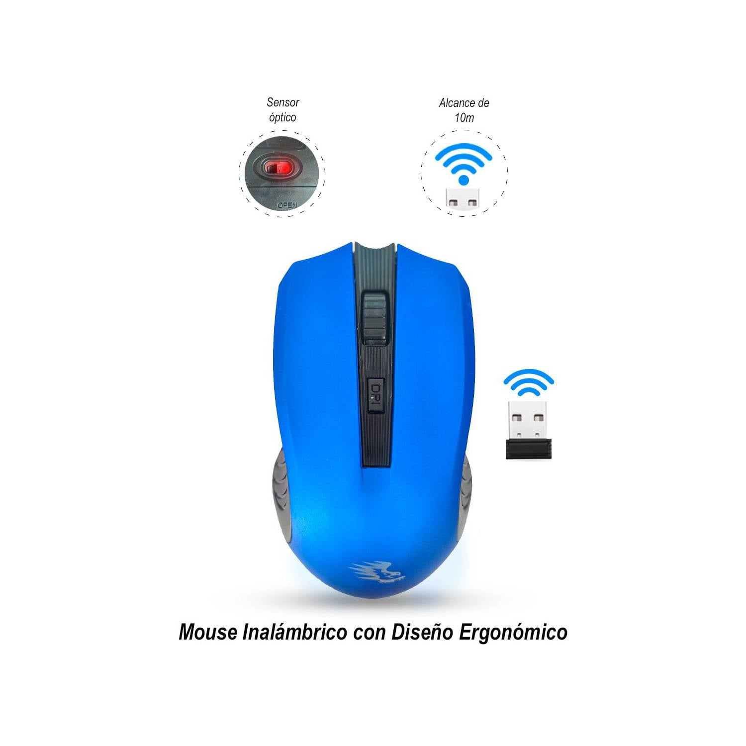 MOUSE INALÁMBRICO CON DISEÑO ERGONÓMICO - 1