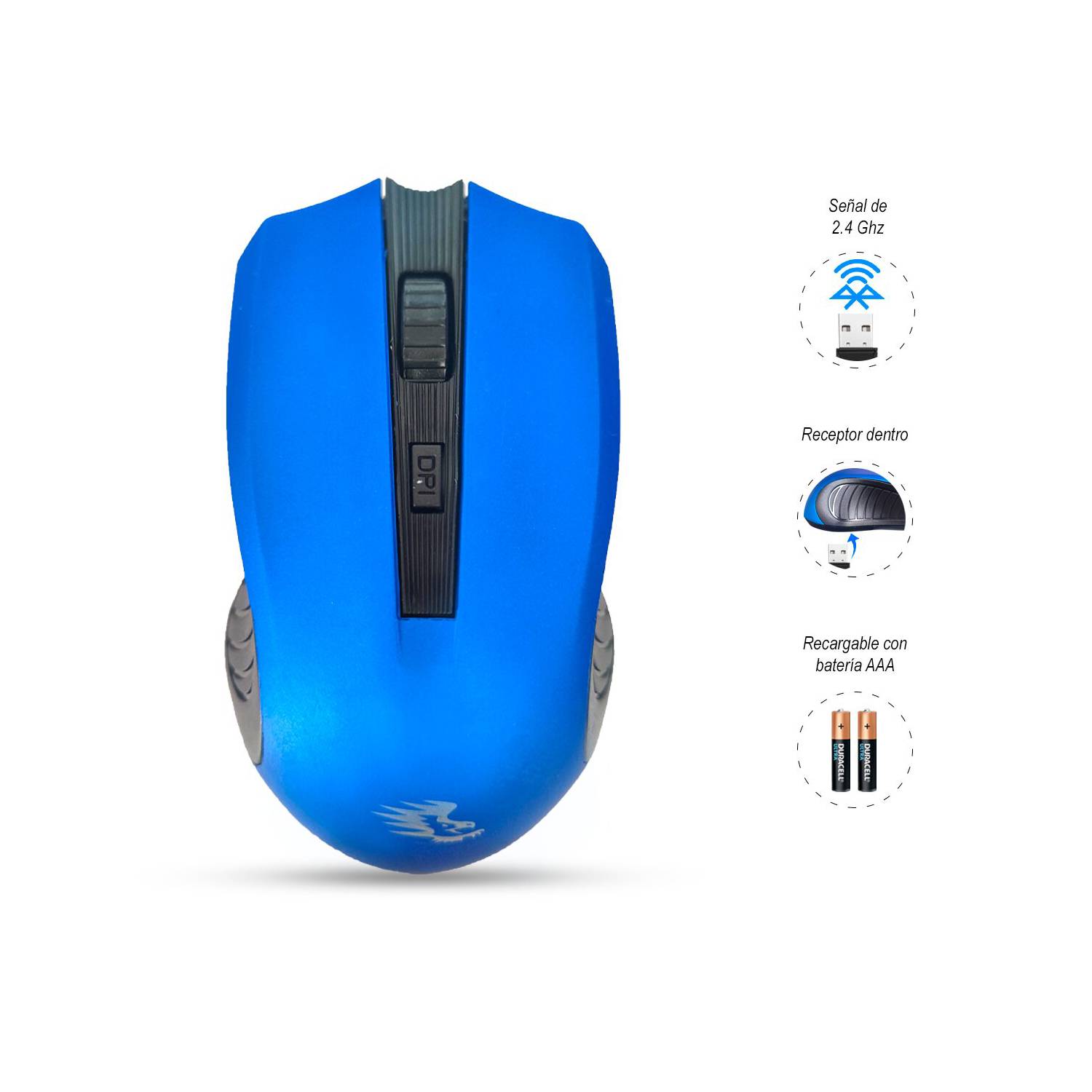 MOUSE INALÁMBRICO CON DISEÑO ERGONÓMICO - 2