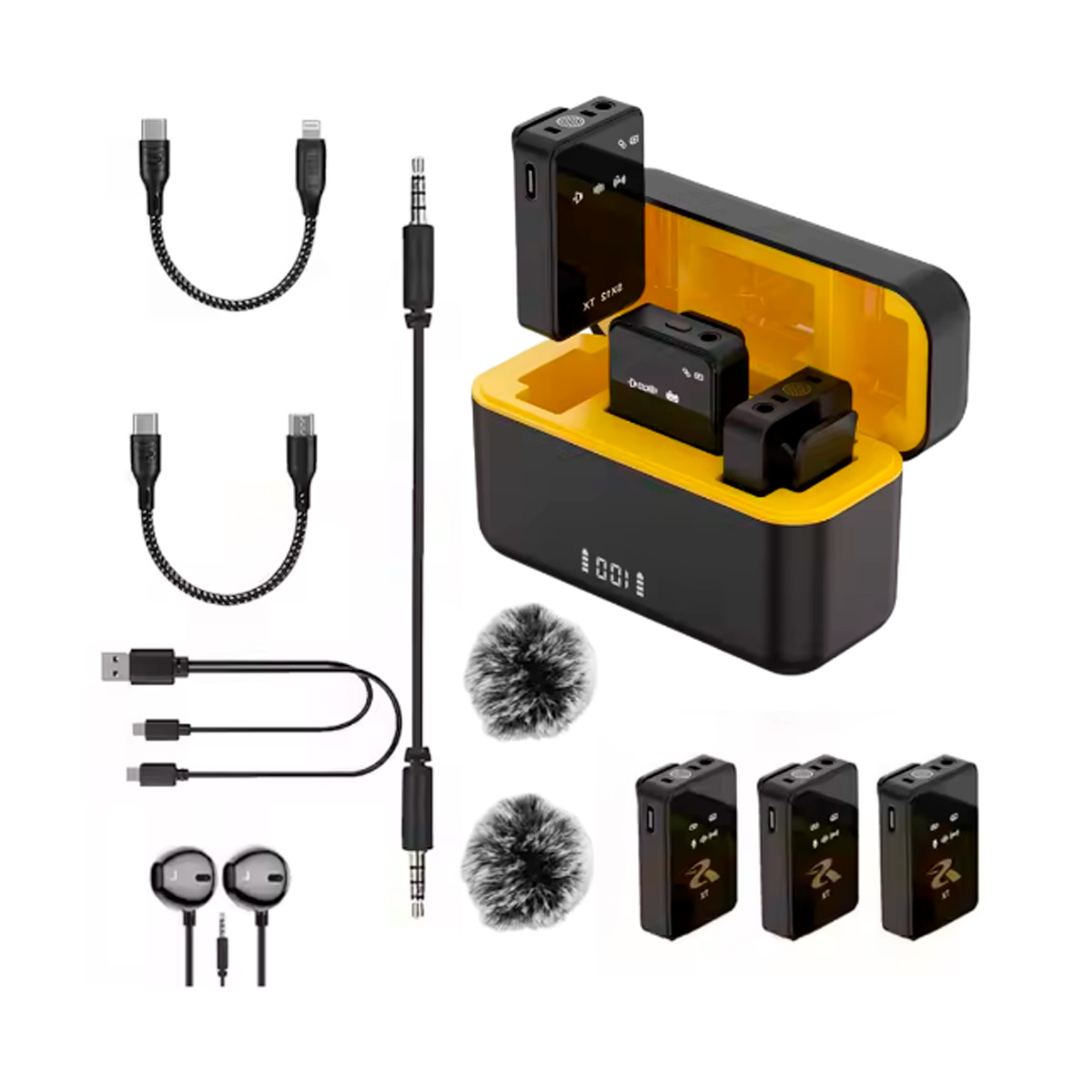 MICROFONO INALAMBRICO MIC PROFESIONAL SOLAPERO DUAL BLUETOOTH - 1