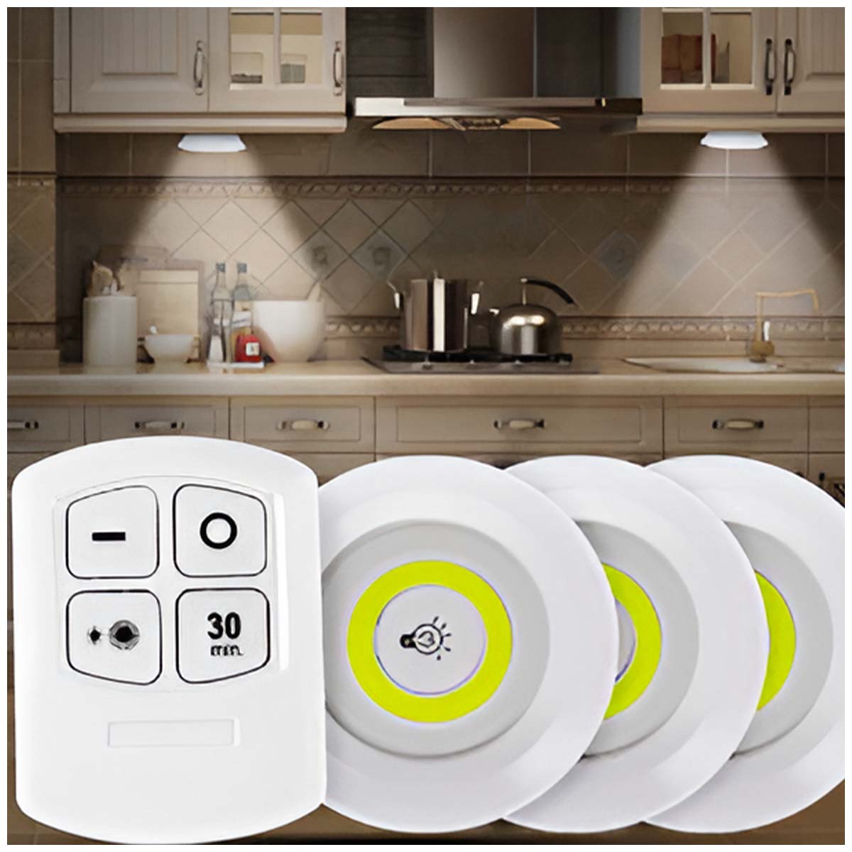 SET DE 3 LUCES LED CON CONTROL REMOTO INALÁMBRICO - 3