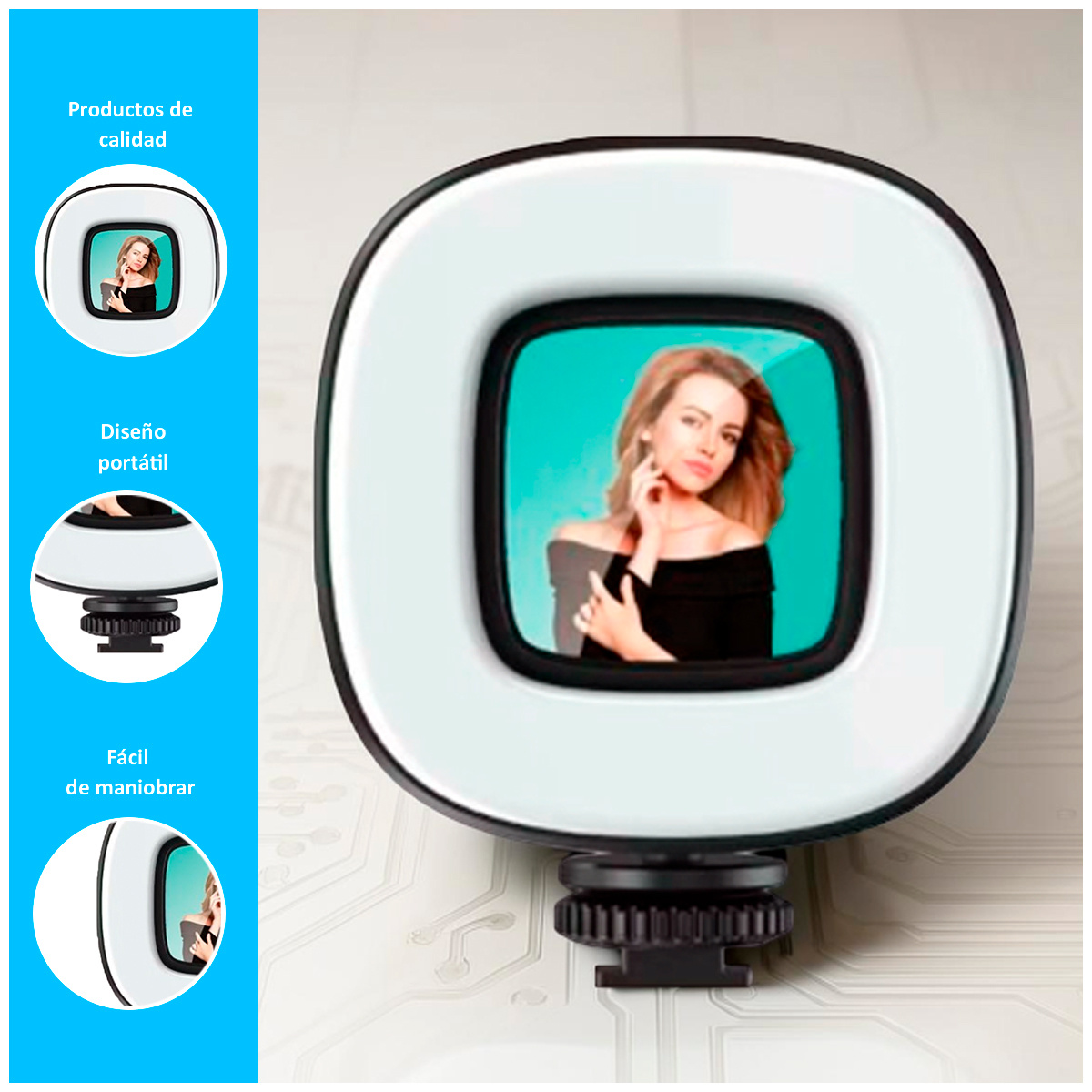 MINI LUZ LED SELFIE PORTÁTIL H-LAMP - 2