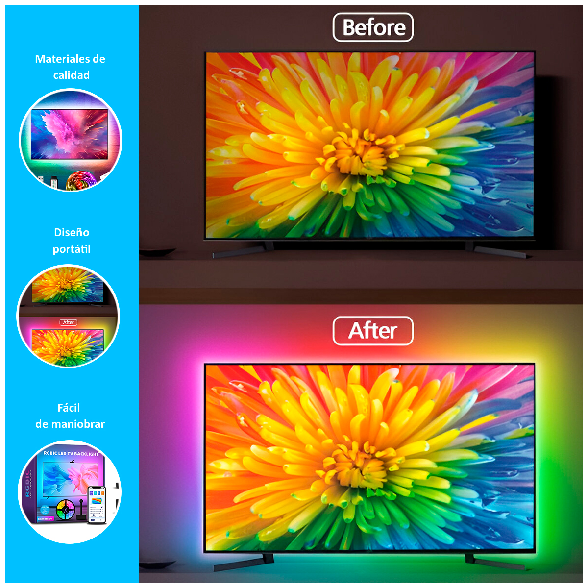 LUCES IMMERSION TIRA LED - 2