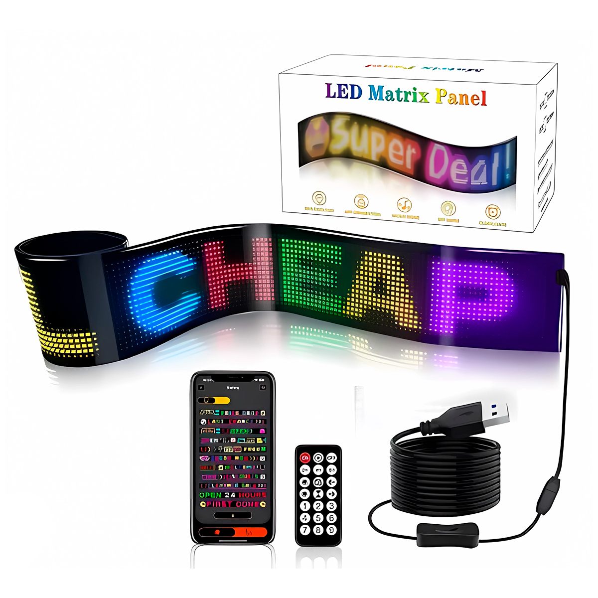 CINTA LUMINOSA LED MULTIUSOS 192 X 898MM - 1