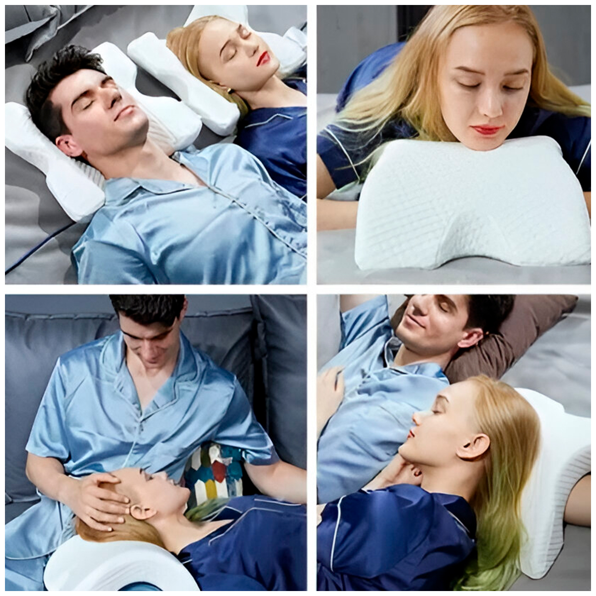 ALMOHADA DE ESPUMA VISCOELÁSTICA ORTOPÉDICA PARA DORMIR EN PAREJAS - 3