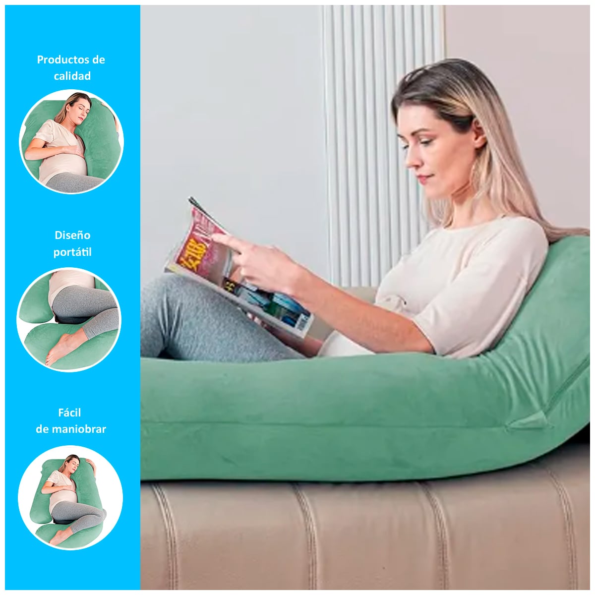 ALMOHADA DE DESCANSO PARA EMBARAZADAS - 2