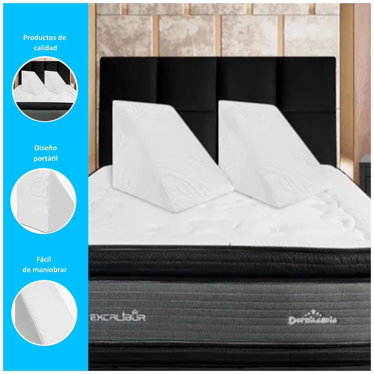 ALMOHADA RESPALDO ERGONÓMICO TRIANGULAR - 2