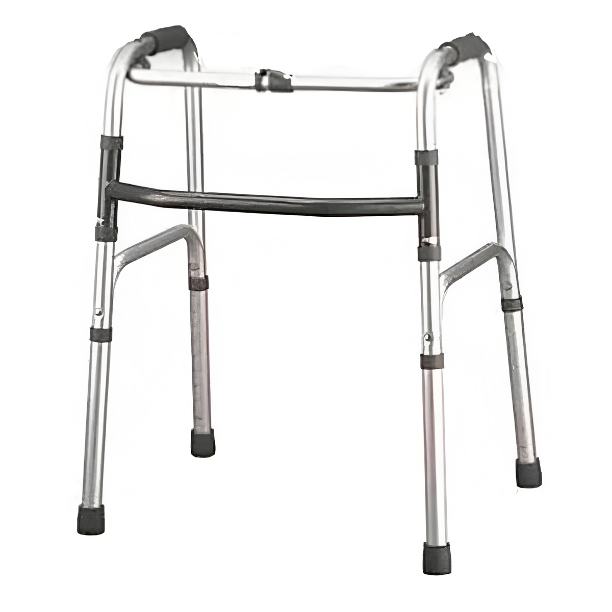 ANDADOR DE AUMINIO PLEGABLE CON PATAS DE APOYO ANTIDESLIZANTE - 1